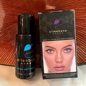 NEW Elleebana Brow Henna, Natural Brown & Aqua Activator Brow Henna PH Solution